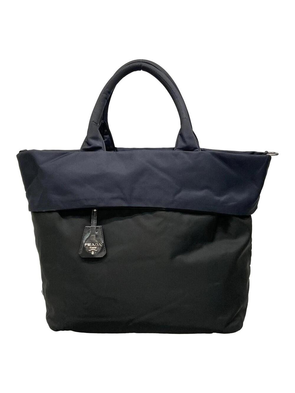 Prada Tessuto Double Black Navy Nylon #340582P84B